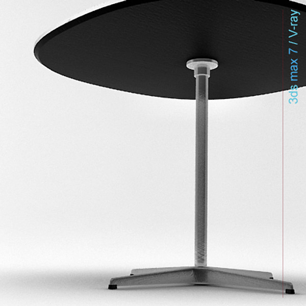 3d arne jacobsen tables 2 - Super-circular table 4 star leg ( 2 tables ) by lajhar